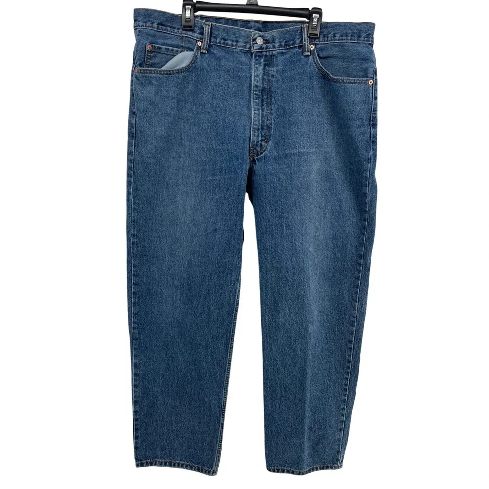 Levi Strauss 550 Relaxed Fit Mens Jeans‎ Blue Denim W42 L32